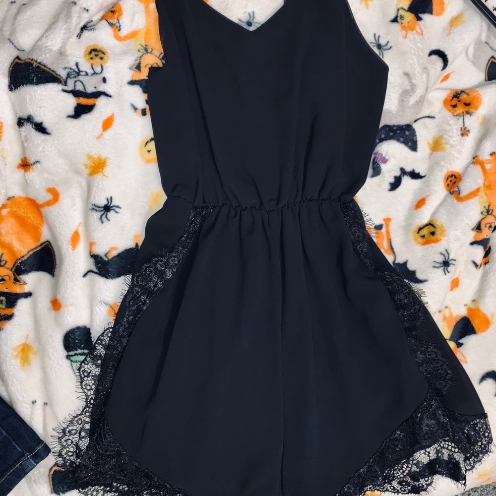 Amazon black lace romper